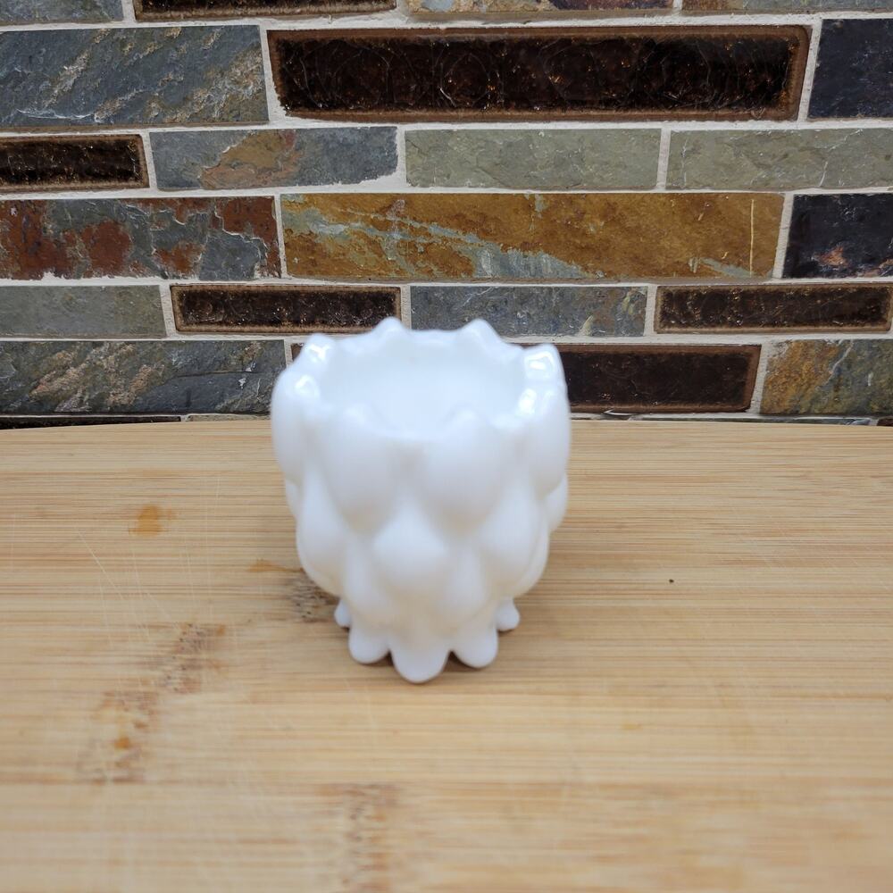 Vintage Fostoria Frisco Milk Glass Toothpick Holder